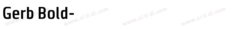 Gerb Bold字体转换